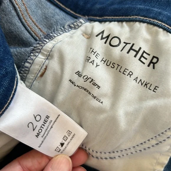 Mother Hustler Ankle Fray in Balls Of Yarn - Picture 3 of 3